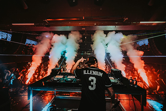 Illenium performs in front of a crowd