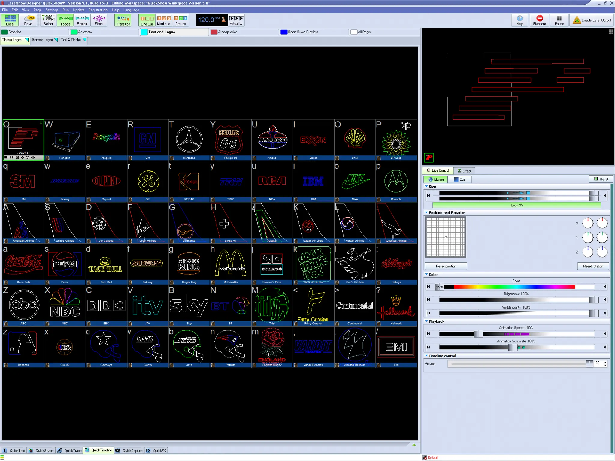 FB3QS Hardware with QuickShow software